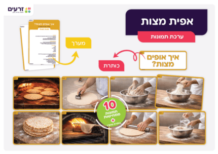 ערכת תמונות אפיית מצות - חדש